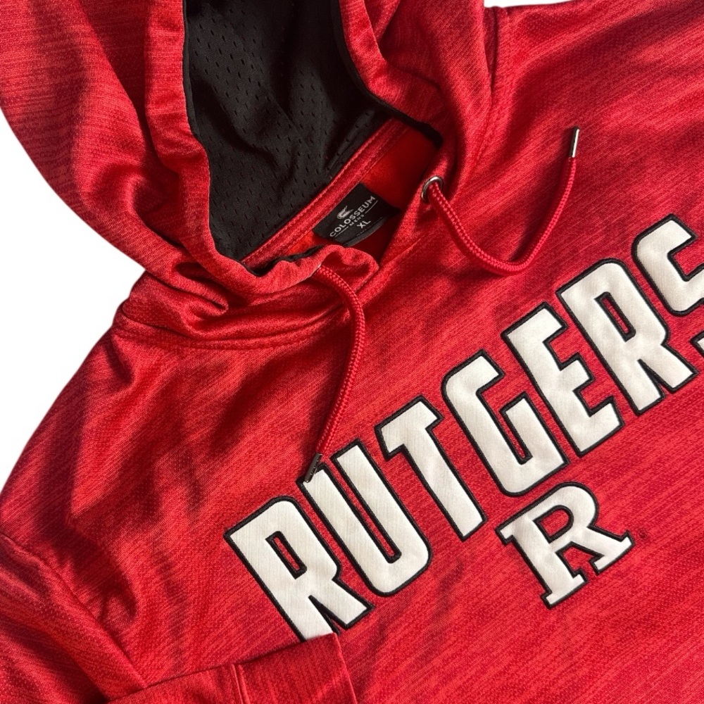 Rutgers University Scarlet Knights XL Colosseum Hoodie New Jersey - Picture 6 of 10